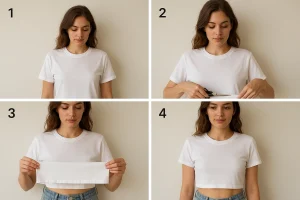 چگونه تیشرت را به نیم تنه تبدیل کنیم