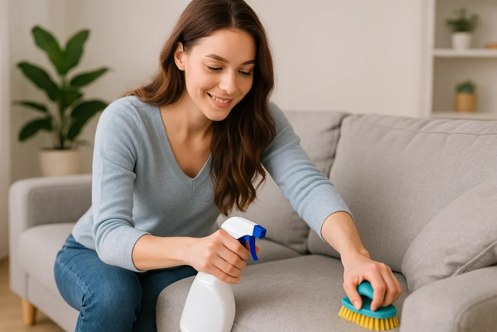 چگونه پارچه مبل را تمیز کنیم