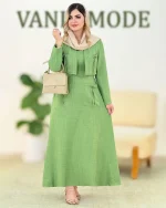 ست کت سارافون یقه گرد کدh255 3