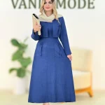ست کت سارافون یقه گرد کدh255
