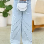شلوار واید لگ کدg927
