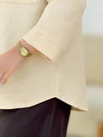 شومیز آستین مچ دار تک جیب کدh353−1