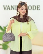 شومیز آستین مچ دار تک جیب کدh353−4