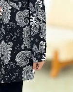 شومیز جلو دکمه دار کوکدوزی کدh301