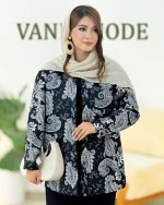 شومیز جلو دکمه دار کوکدوزی کدh301 2