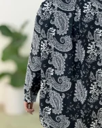 شومیز جلو دکمه دار کوکدوزی کدh301 3