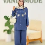 شومیز شلوار قیطون دوزی کدh317