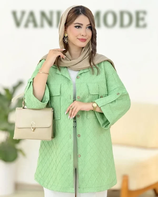 شومیز صلیبی طرح لوزی کد h290