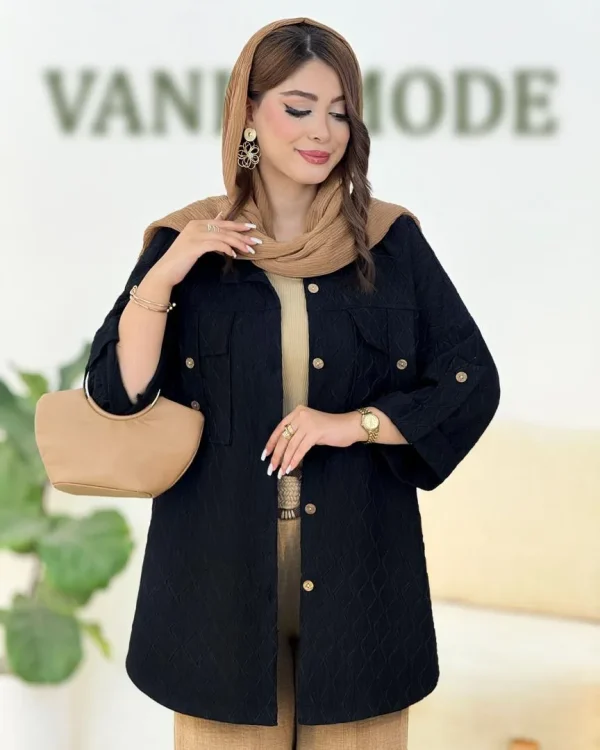 شومیز صلیبی طرح لوزی کد h290