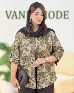 شومیز طرحدار شانتون چاپی کد h305 5