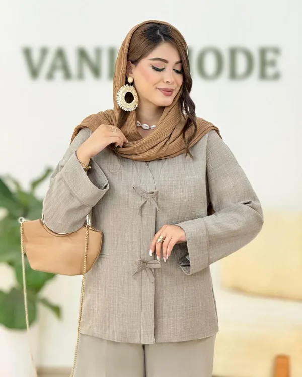 شومیز پاپیون دار کدh297