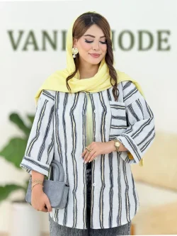 شومیز پری پفکی آستین پاکتی کدh150