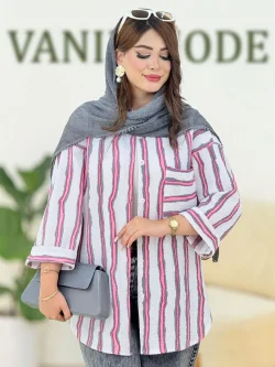 شومیز پری پفکی آستین پاکتی کدh150