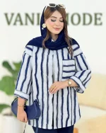 شومیز پری پفکی آستین پاکتی کدh150-7