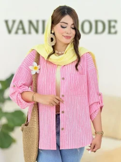 شومیز پری پفکی راه راه کدH334