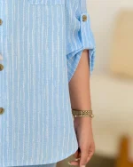 شومیز پری پفکی راه راه کدH334-3