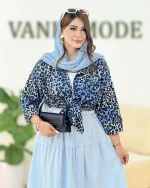 شومیز پلنگی پیلی دار کدh319 3