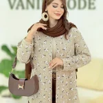 شومیز کریشه گل گچی کد g961