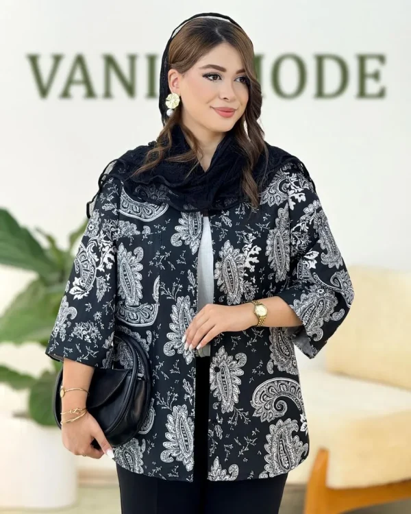 شومیز کوک دوزی دکمه خور کدh301