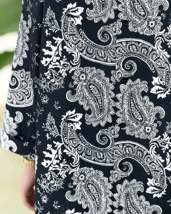 شومیز کوک دوزی دکمه خور کدh301