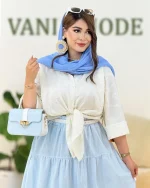 شومیز گره ای آستین سرخود کدh266 2