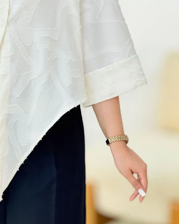 شومیز گره ای آستین سرخود کدh266