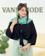 شومیز گره ای پیش بلند پشت کوتاه کد H268