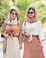 شومیز گره ای پیش بلند پشت کوتاه کد H268 2