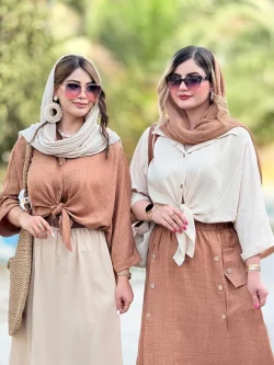 شومیز گره ای پیش بلند پشت کوتاه کد H268