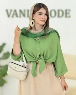 شومیز گره ای پیش بلند پشت کوتاه کد H268 5