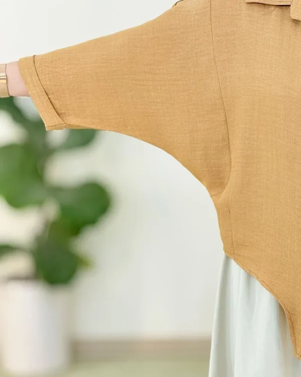 شومیز گره ای پیش بلند پشت کوتاه کد H268