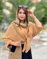 شومیز گره ای پیش بلند پشت کوتاه کد H2682