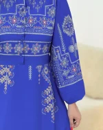 پیراهن بلند ساحلی پیلی دار کدh355-2