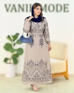 پیراهن بلند ساحلی پیلی دار کدh355-6