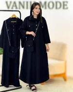 پیراهن بلند شانتون گلدوزی به همراه کیف کدh331-1