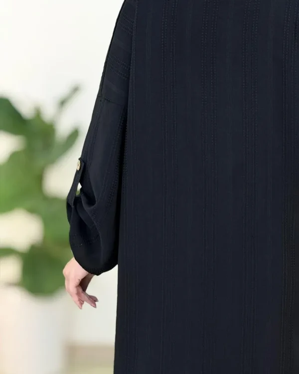 پیراهن بلند کوکدوزی مشکی کدh330