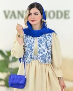 پیراهن جلیقه با کمربند کد h178