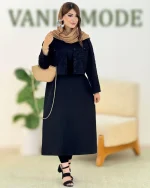 کت آستین پاکتی و سارافون بلند کدh324 ۳