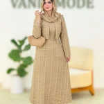 کت سارافون بنددار کدh336