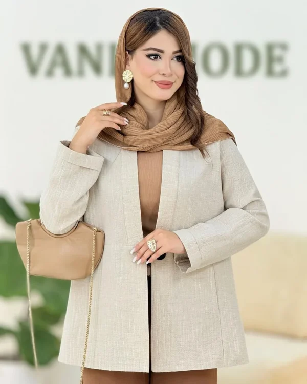 کت یقه هفت آستین پاکتی کدh293