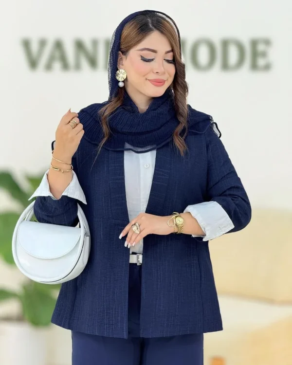 کت یقه هفت آستین پاکتی کدh293
