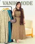 کفتان آستین مچ دار ماکسی کدh358 -1