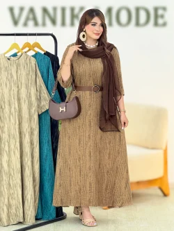 کفتان آستین مچ دار ماکسی کد h358