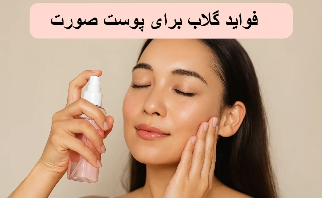 فواید گلاب برای پوست صورت