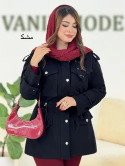 بارونی چهار جیب یقه سگک دار کد h494