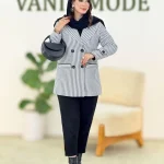 کت گندمی آستردوزی کد g319