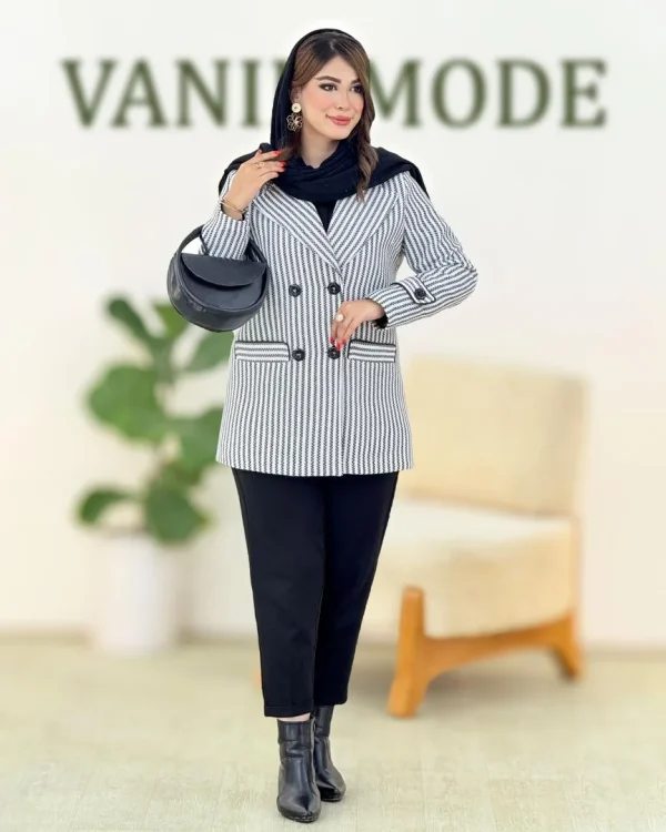 کت گندمی آستردوزی کد g319