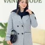 کت گندمی آستردوزی کد g319