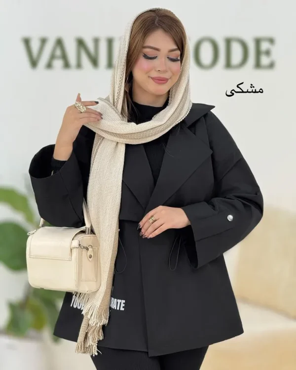 بارانی آستین پاگون دار تی سی کد H388