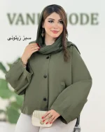 بارانی خفاشی کتان آستین سرخود کد H385